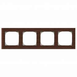 ABB SKY Венге Рамка 4-постовая арт. 2CLA857400A2101