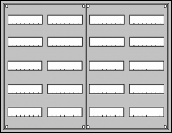 ABB Щит распределительн. в нишу 834х1060х120 арт. U54E