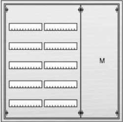 ABB Шкаф распределительный в нишу 180 мод. с монтажной платой 850х825х120 арт. U53M