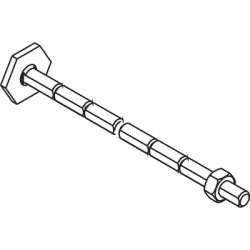 ABB Шток пластиковый KA-8046 включая крепежную гайку арт. 1SFA616920R8046