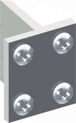 ABB Соединитель профилей EDF (1уп=4шт) арт. ZX66P4