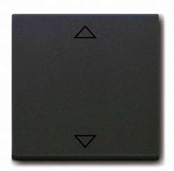 ABB Solo/future Клавиша для электронного выключателя Busch-Jalousiecontrol 6411 U-101, 6411 U/S-101, 6418 U, реле 6402 U, антрацит арт. 6430-0-0326