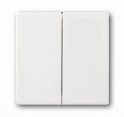 ABB Solo/future Клавиша для механизма 2-клавишных выключателей/переключателей/кнопок, davos/альпийский белый арт. 1751-0-2752