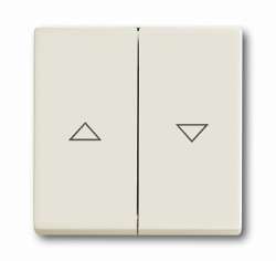 ABB Solo/future Клавиша для выключателя жалюзи 2000/4 U и 2020/4 US, с маркировкой, chalet-white арт. 1751-0-3062