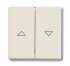 ABB Solo/future Клавиша для выключателя жалюзи 2000/4 U и 2020/4 US, с маркировкой, chalet-white арт. 1751-0-3062
