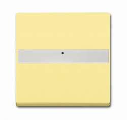 ABB Solo/future Клавиша с полем для надписи, со световодом, для выключателей/переключателей/кнопок, sahara/жёлтый арт. 1731-0-1973