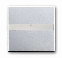ABB Solo/future Клавиша с полем для надписи, со световодом, для выключателей/переключателей/кнопок, серебристый алюминий арт. 1731-0-1948