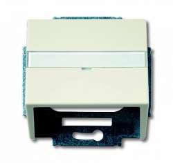 ABB Solo/future Плата центральная (корпус) с суппортом для комм. разъёмов и цоколей DCS от 1850 EB до 1876 EB, chalet-white арт. 1724-0-4323