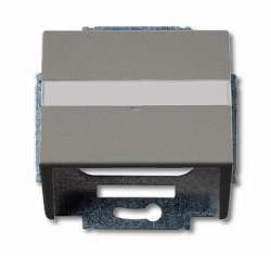 ABB Solo/future Плата центральная (корпус) с суппортом для комм. разъёмов и цоколей DCS от 1850 EB до 1876 EB, meteor/серый металлик арт. 1724-0-4292