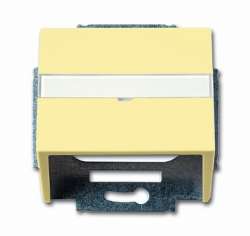 ABB Solo/future Плата центральная (корпус) с суппортом для комм. разъёмов и цоколей DCS от 1850 EB до 1876 EB, sahara/жёлтый арт. 1724-0-4289