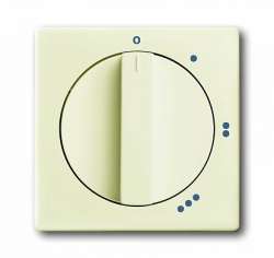 ABB Solo/future Плата центральная с поворотной ручкой для переключателя на 3 положения + нулевое 2710 U, chalet-white арт. 1710-0-3987