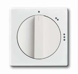 ABB Solo/future Плата центральная с поворотной ручкой для переключателя на 3 положения 2710/1 U, davos/альпийский белы арт. 1710-0-3651