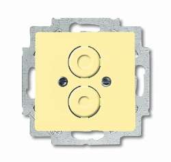 ABB Solo/future Плата центральная с суппортом для разъёмов BNC и TNC, sahara/жёлтый арт. 1710-0-3839