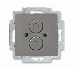 ABB Solo/future Плата центральная с суппортом для разъёмов с резьбовым креплением М16х0.75, meteor/серый металлик арт. 1710-0-3851