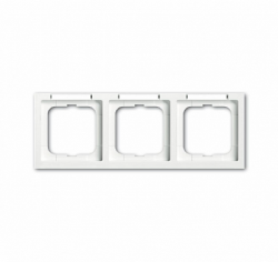 ABB Solo/future Рамка 3-постовая, с полем для надписи и шильдиком, горизонтальная, future linear, davos/альпийский белый арт. 1754-0-4369
