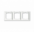 ABB Solo/future Рамка 3-постовая, с полем для надписи и шильдиком, горизонтальная, future linear, davos/альпийский белый арт. 1754-0-4369