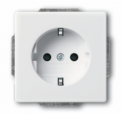 ABB Solo/future Розетка с/з 16А 250В, davos/альпийский белый арт. 2011-0-3725