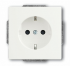 ABB Solo/future Розетка с/з 16А 250В с защ. шторками, белый бархат арт. 2013-0-5328