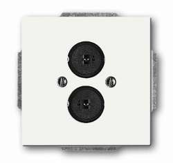 ABB Solo/future Центральная плата с 2-р.для LS,solo/fut.,белый бархат арт. 1723-0-0260