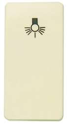 ABB Stylo/(Re)stylo Механизм 1-клавишной кнопки с клавишей без символа, 1-модульный, слоновая кость арт. 2104.7 BM