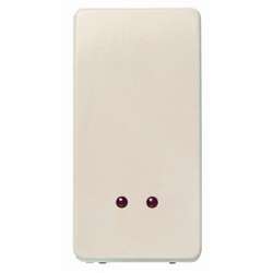 ABB Stylo/(Re)stylo Механизм одноклавишного 2-полюсного выключателя с клавишей с контрольной подсветкой, 1-модульный, слоновая кость арт. 2101.6 BM