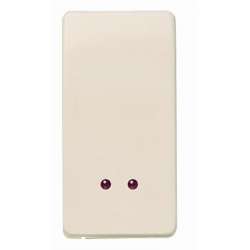 ABB Stylo/(Re)stylo Механизм одноклавишного 2-полюсного выключателя с клавишей со светоинд.ом, 1-модульный, слоновая кост арт. 2101.4 BM