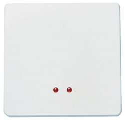 ABB Stylo/(Re)stylo Механизм одноклавишного проходного переключателя с клавишей со светоинд.ом, 2-модульный, слоновая кость (2210.3 BA) арт. 2210.3 BA