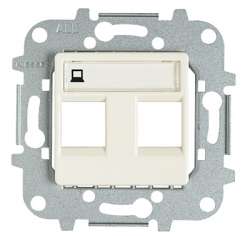 ABB Stylo/(Re)stylo Накладка для 2-х суппортов/разъёмов типа 2017... и/или 2018..., 2-модульная, слоновая кость арт. 2218.2 BM