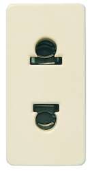 ABB Stylo/(Re)stylo Розетка стандартная смешанная в сборе без заземления, 16А/ 250В, слоновая кость арт. 2135 BM