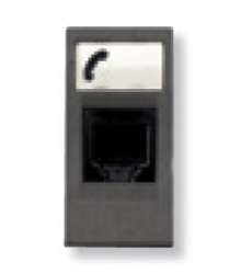 ABB Stylo/(Re)stylo Розетка телекоммуникационная на 6 контактов, 1-модульная, тип RJ12, слоновая кость арт. 2117.6 BM