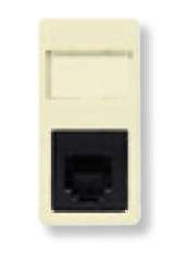 ABB Stylo/(Re)stylo Розетка телекоммуникационная на 8 контактов, 1-модульная, тип RJ45, категория 3, альпийский белый арт. 2117.8 BA