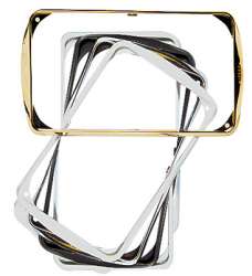 ABB Stylo Обрамление декоративное для рамок американского стандарта на 1-3 модуля, альпийский белый арт. 2400.3 BA