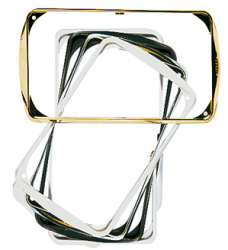 ABB Stylo Обрамление декоративное для рамок американского стандарта на 1-3 модуля, титан арт. 2400.3 TT