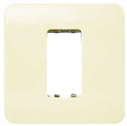 ABB Stylo Рамка 1-постовая, 1-модульная, без монтажных лапок, слоновая кость арт. 2271.1 BM