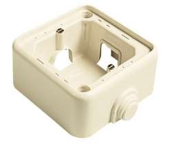 ABB Stylo Цоколь для открытой установки на 8 модулей, для использования с рамками, слоновая кость арт. 4994.2 BM