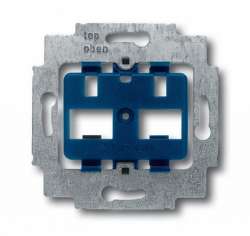 ABB Суппорт для 2-х разъёмов фирмы ITT-Cannon RJ45 кат.5, typ 808 RJ45 Mark III, с синим цоколем, без распорок арт. 1710-0-3100
