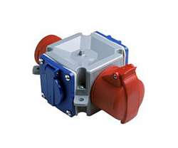 ABB T Адаптер 3-лучевой 416T6MIX, ввод:3P+N+E, 16А, вывод:2хс/з 3P+N+E, 16A, IP44 арт. 2CMA170193R1000