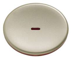 ABB Tacto Клавиша для 1-клавишных выключателей/переключателей/кнопок с центральной линзой подсветки, шампань арт. 5501.5 CV