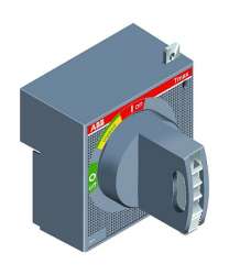 ABB Tmax Рукоятка поворотная на выключатель RHD T1-T2-T3 STAND. DIRECT арт. 1SDA051381R1