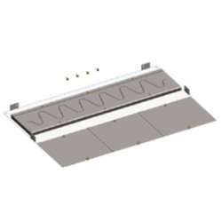 ABB TriLine-R Панель нижняя, 1 ряд отверстий для 2/..RG4 с синусоидальным фланцем арт. RB24S