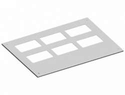 ABB TriLine-R Панель верх. 2 ряда отверстий для 2/.RG8 арт. RD28F2