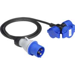 ABB Trio Адаптер на кабеле 216P6TRIO, 2P+E/Шуко-3, 16A, IP44 арт. 2CMA170186R1000