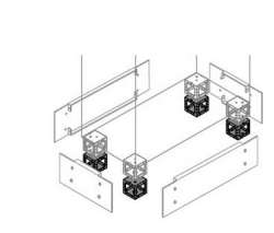 ABB Угловые элементы цоколя H=100мм (4шт) арт. ZN1010