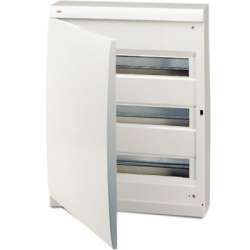 ABB Unibox UNIBOX бокс в нишу 54М непрозр.дверь белый (без клемм) арт. 1SL0504A00