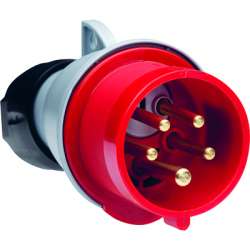 ABB Вилка кабельная с фазоинвертором 416PFV6,16А, 3P+N+E, IP44, 6ч арт. 2CMA168131R1000