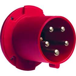 ABB Вилка панельная прямая 63A, 3P+N+E, IP44 арт. 2CMA167234R1000