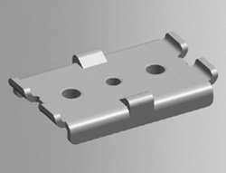 ABB Зажим для изолятора 2х20х10мм (ZX638) арт. ZX638