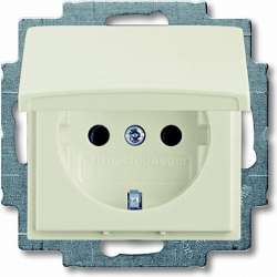 ABB Zena б/рамки бел. роз c защит крышк с/з арт. 609-010200-218