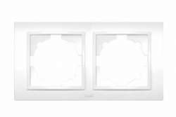 ABB Zena бел. рамка 2 постовая арт. 500-010200-226