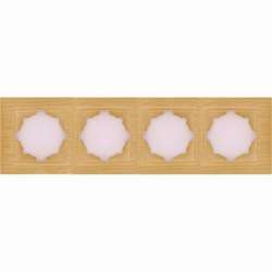 ABB Zena береза рамка 4 постовая арт. 500-012700-228